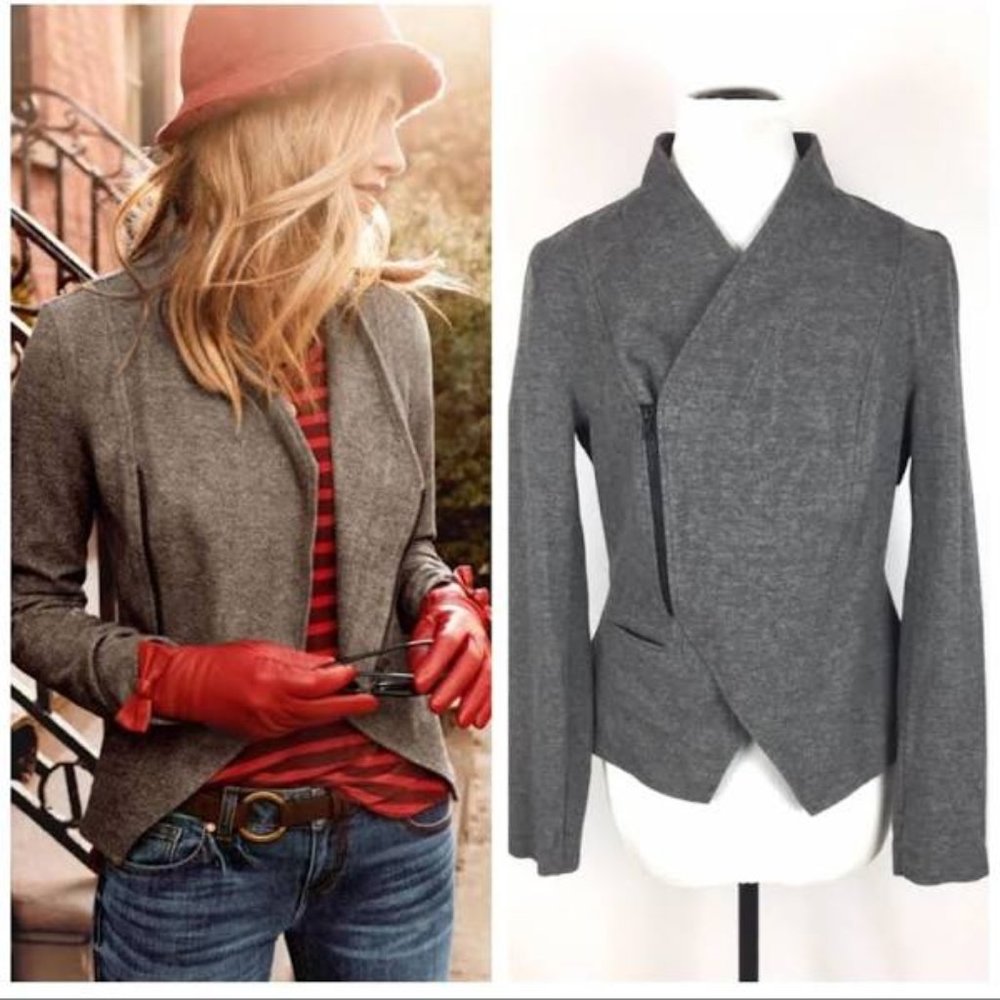 CAbi, XS, grey, "Rebel" moto jacket, #3556